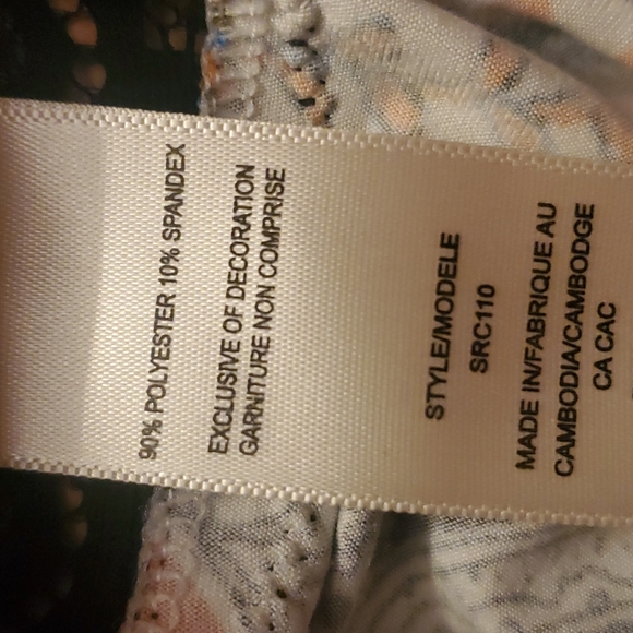 In Bloom by Jonquil Royal Paisley Print V Neck Dress or Nightie / Nightgown - Picture 4 of 5